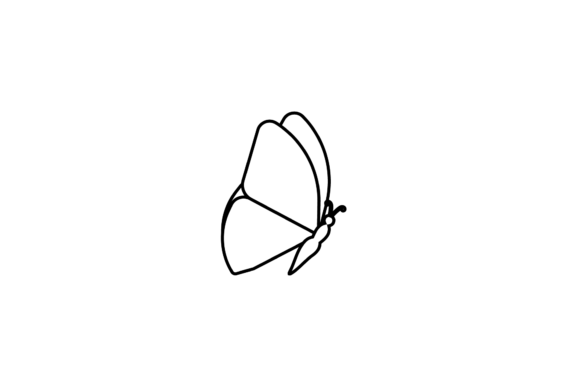 Butterfly Bright Decorative Outline