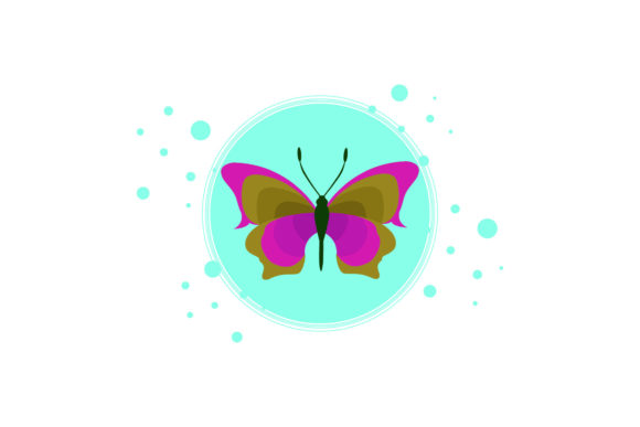 Butterfly Decorative Pretty Circle Art: Elevating Modern Creativity with Versatile Digital Assets