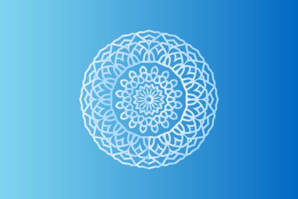 Decorative White Mandala Style