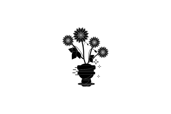 Flower Decorative Black Icon: A Versatile Asset for Modern Design