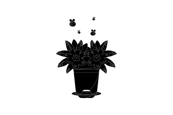 Flower Decorative in Black Icon: Elevating Modern Design