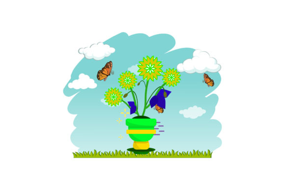 Flower Decorative Sky Cloud: A Versatile Asset for Creative Projects