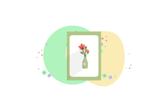 Flowers Decorative Figure Abstract Style