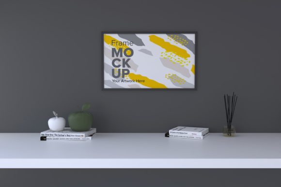 Frame Mockup with Decorative Items