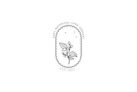 Minimal Vine Decorative Retro Logo