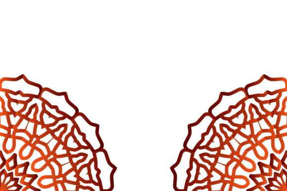 Red Ornament Mandala Decorative