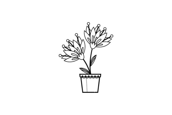 Transform Your Creative Space with the Flowers Home Decorative Outline Collection