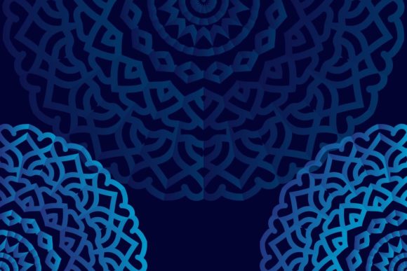 Unlocking Creative Potential with Blue Background Mandala Decorative Designs